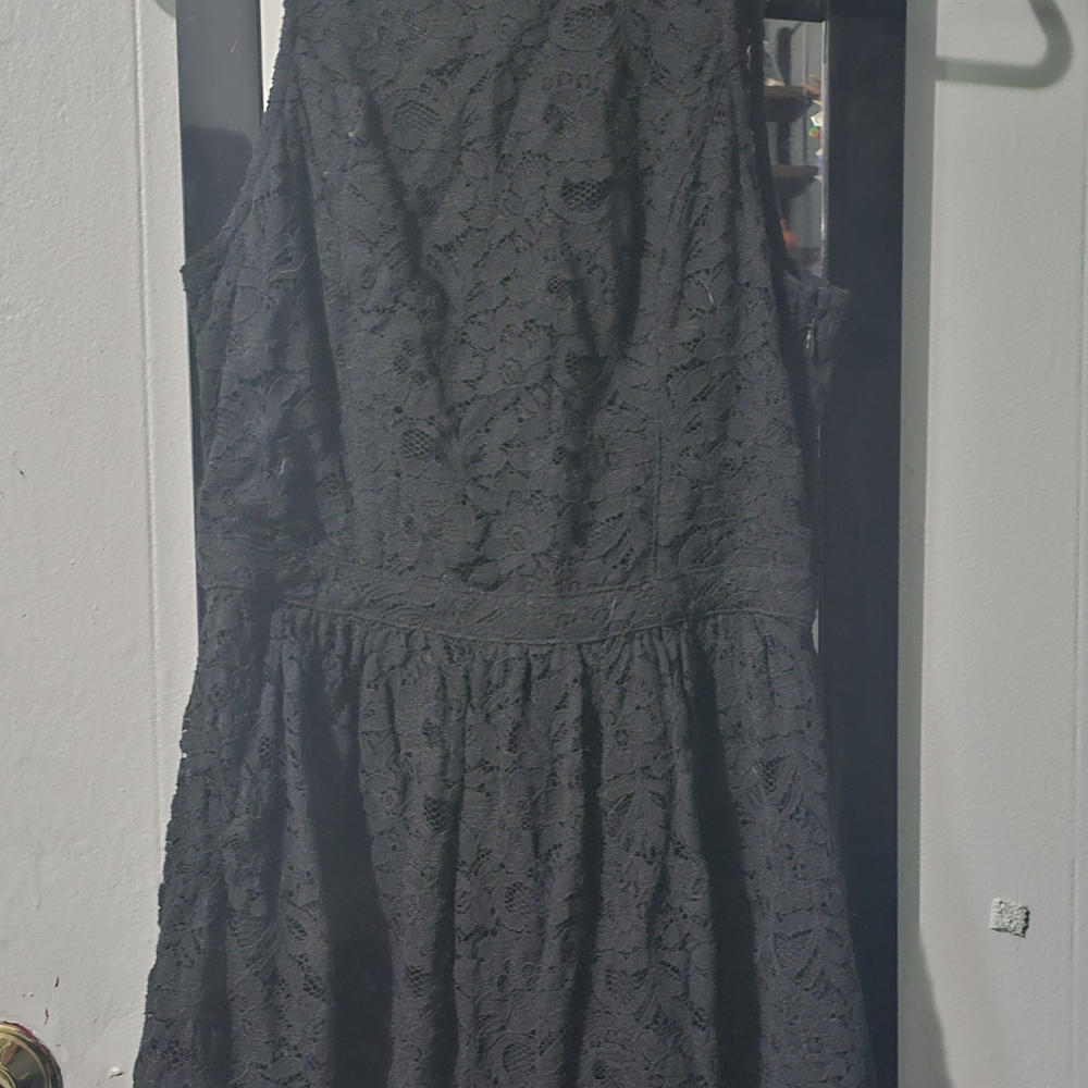 Hollister Black Halter A-Line Mini Dress